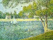 Georges Seurat The Siene at La Grande Jatte oil painting artist